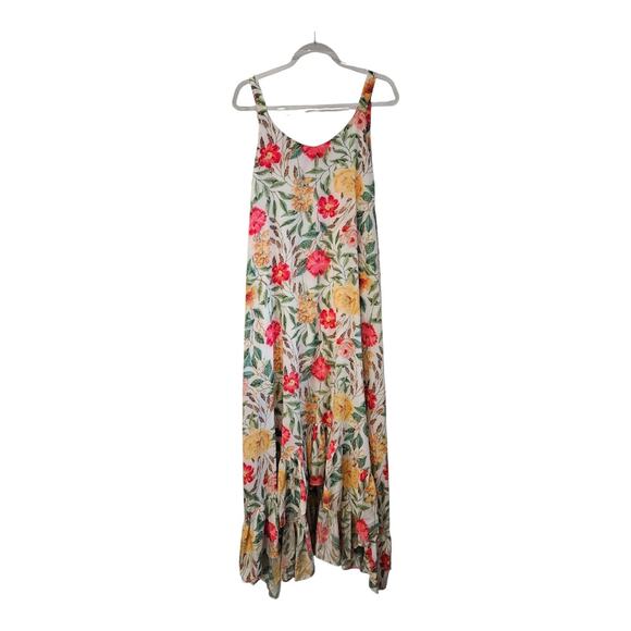 Silka Colombia Dress Small Sleeveless Hi-low Floral Pockets - Picture 1 of 6